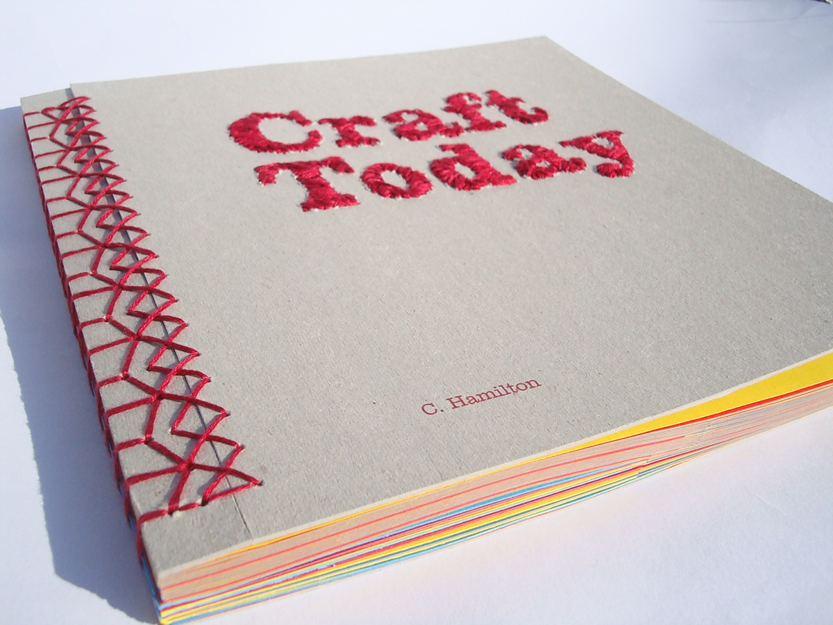 stitching Embroidery handmade craft contemporary design publication book binding