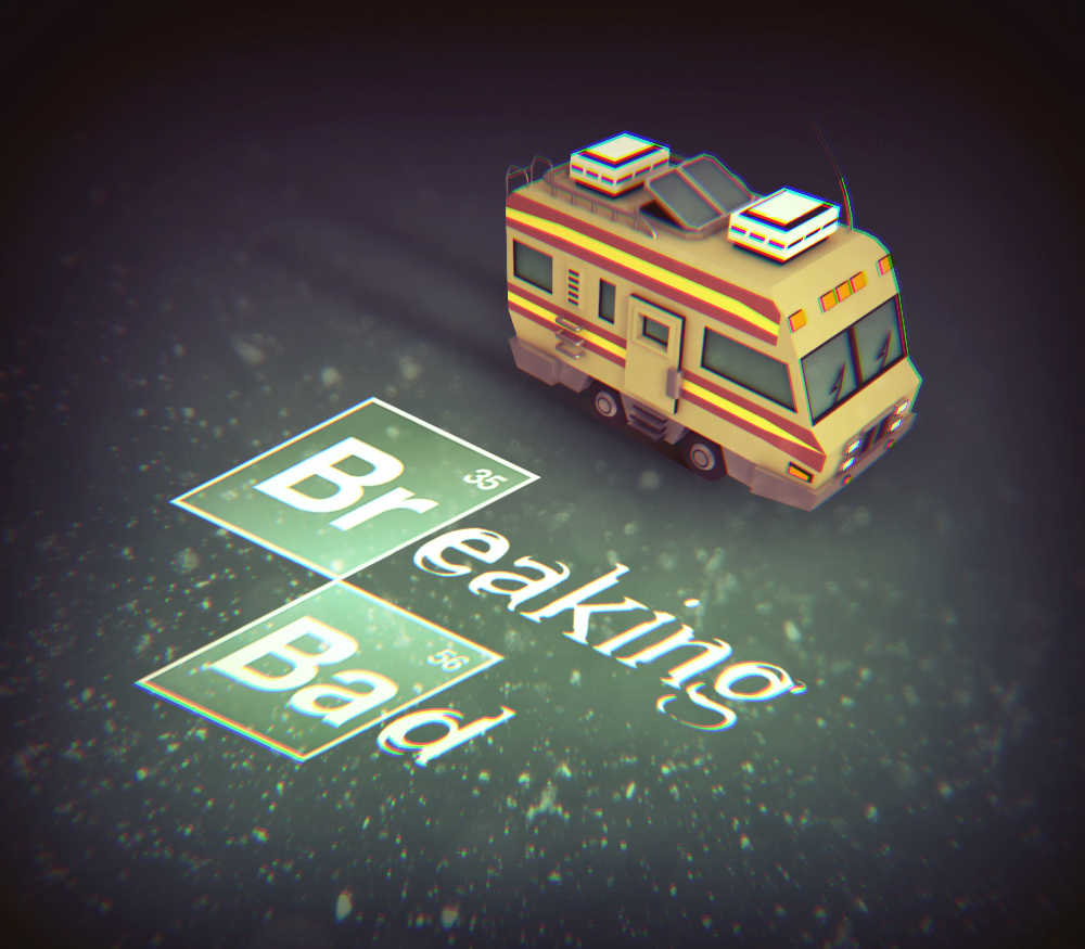 vagon breaking bad bb model low-poly 3D car little small