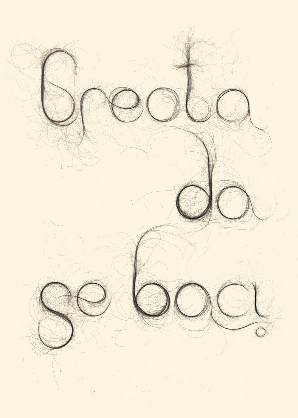 Milena Janicijevic Dan D belgrade beograd Kosa hair hair typography handmade typography saying typographic poster poster Milena Savic proverb lettering