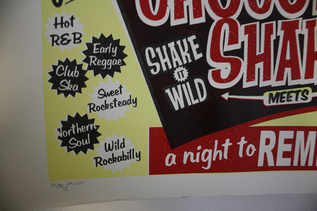 GigPoster poster vintage Retro screenprint print rock'n'roll punk R&B Rockposter Rockabilly