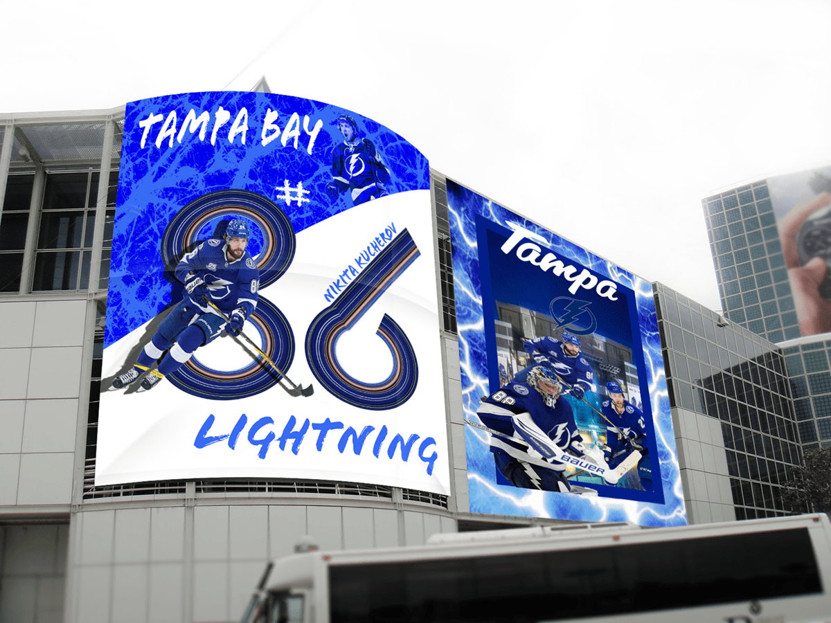 brand identity NHL Sports Design Tampa Bay Lightning visual identity