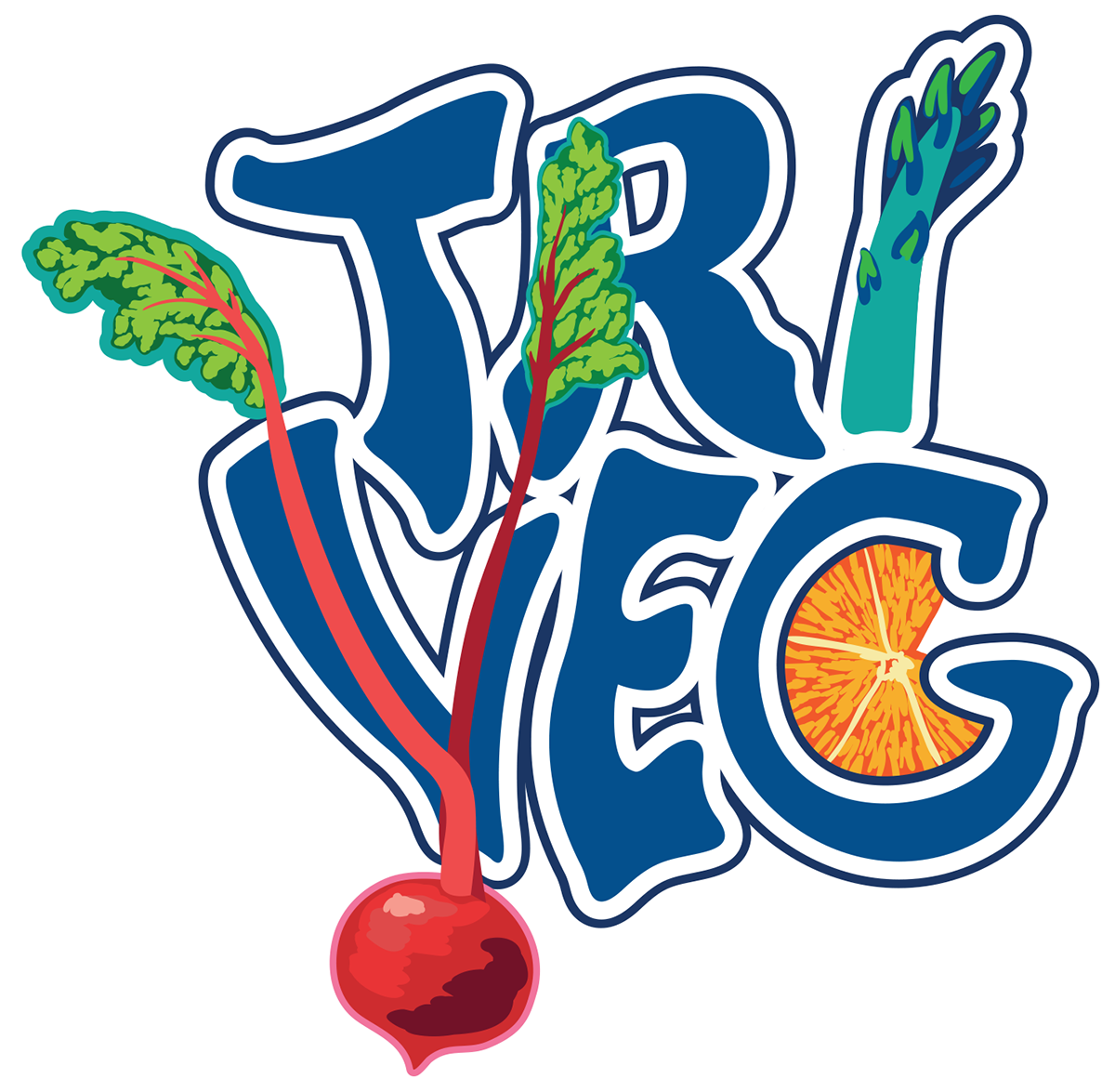 Logo Design Illustrator vector Vegetarian vegan festival Novice Designer