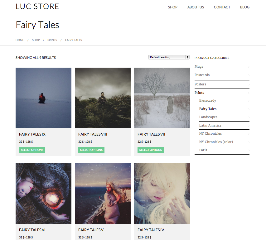 luc store Luc Kordas Photo store prints Mugs postcards New York fairy tales landscapes offer luc photo store b&w color