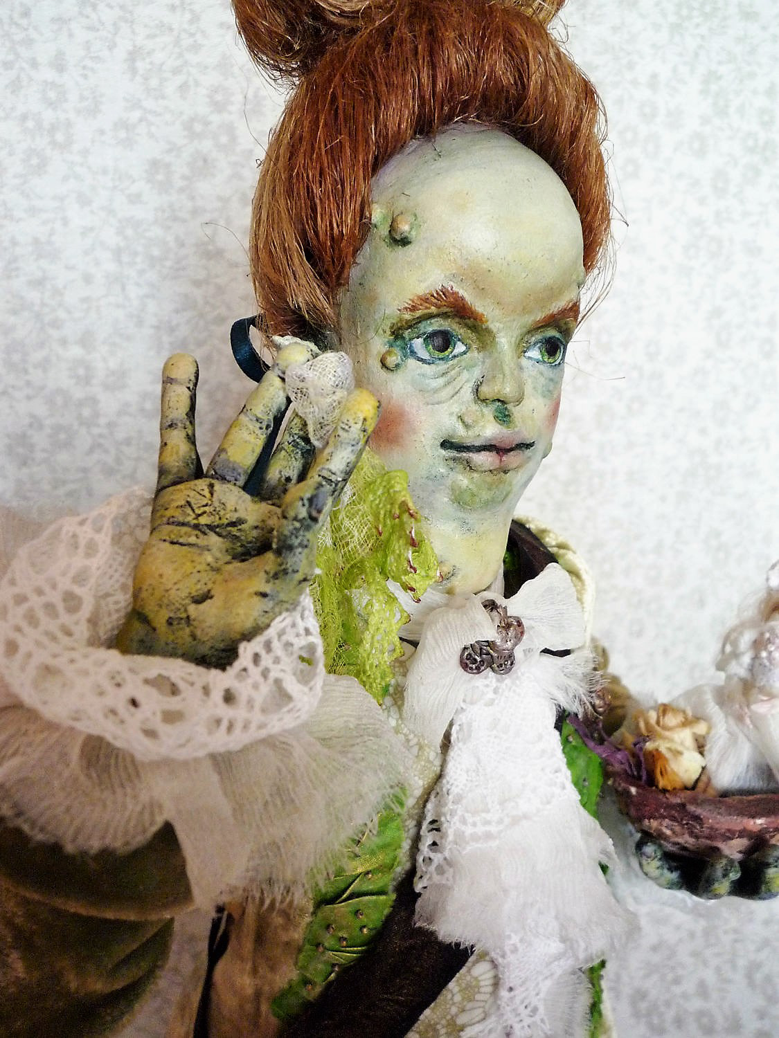 doll author's dolls Culpture artist art gallery handmade handmade doll art doll