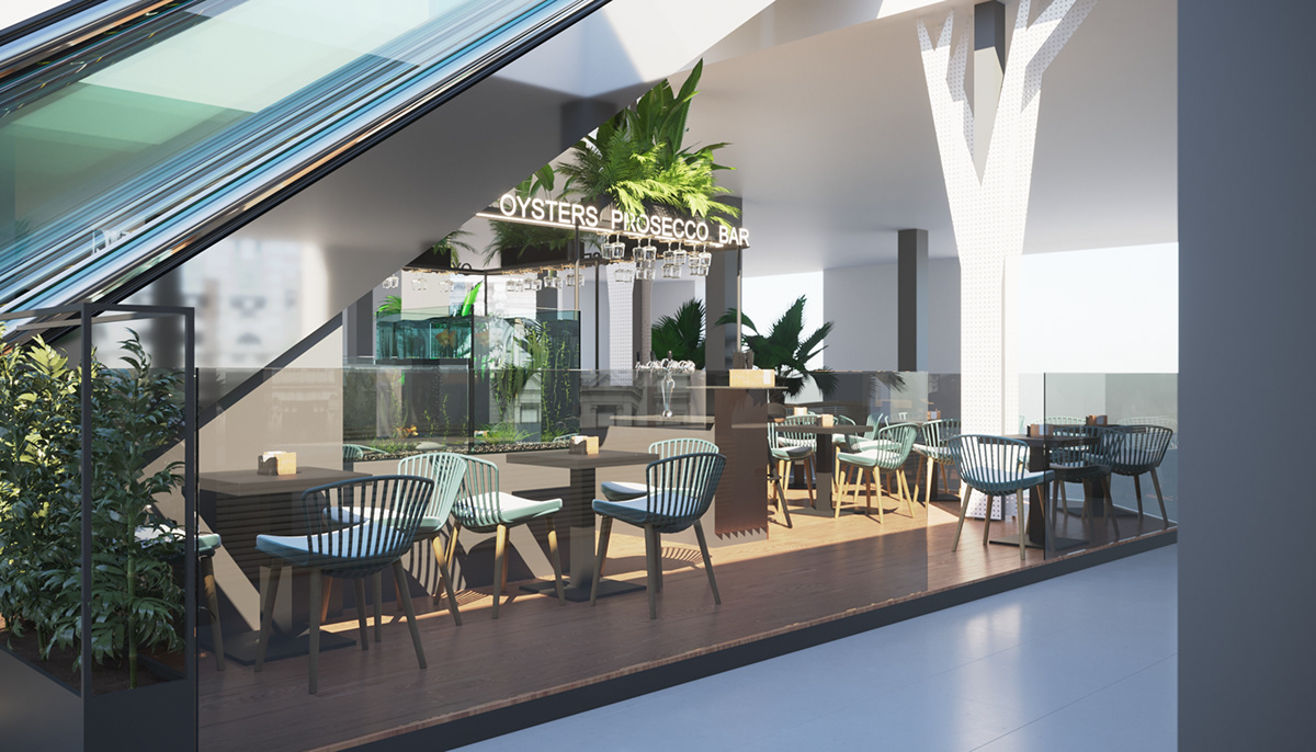cafe restaurant Cafe design interior design  Design Project HORECA