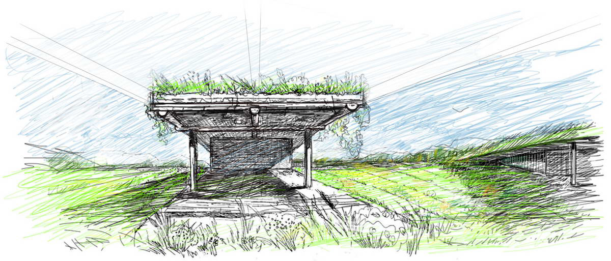 Landscape Architecture  low tech green roof projects  strawbale houses