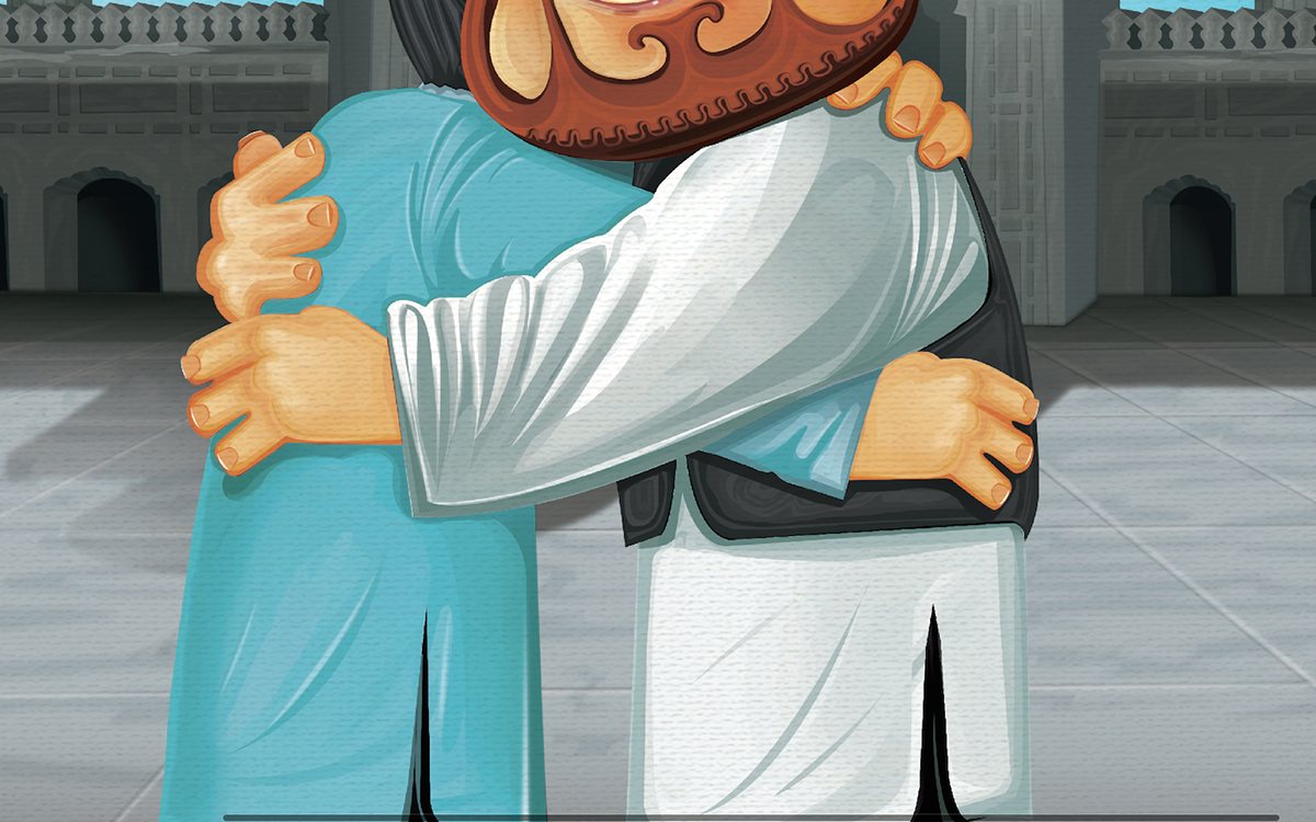 vodafone print ad ramadan characters Fun photoshop Illustrator