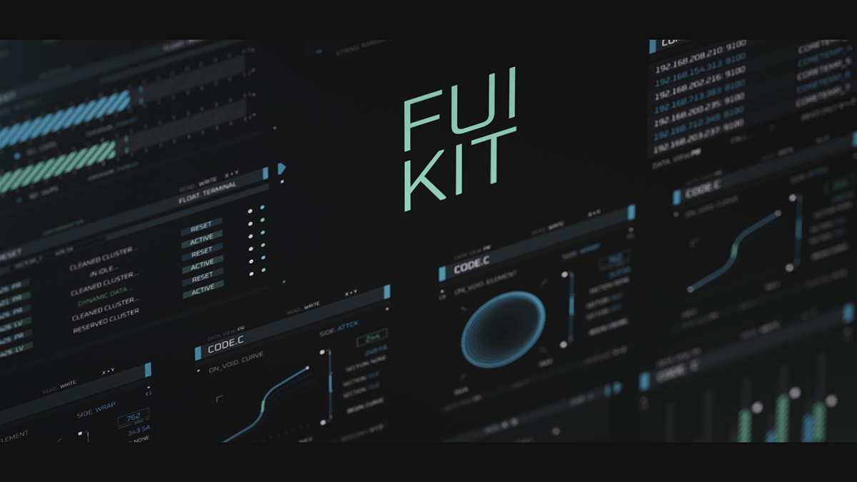 FUI HUD kit Pack Scifi screengraphics UE4 UI uikit Data