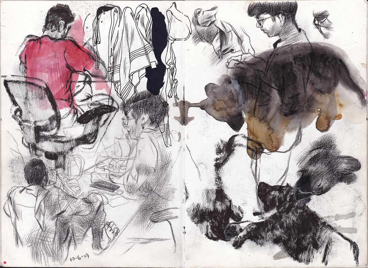 artwork black and white Drawing  figuredrawing ink lifedrawing observational pencil sketch sketchbook