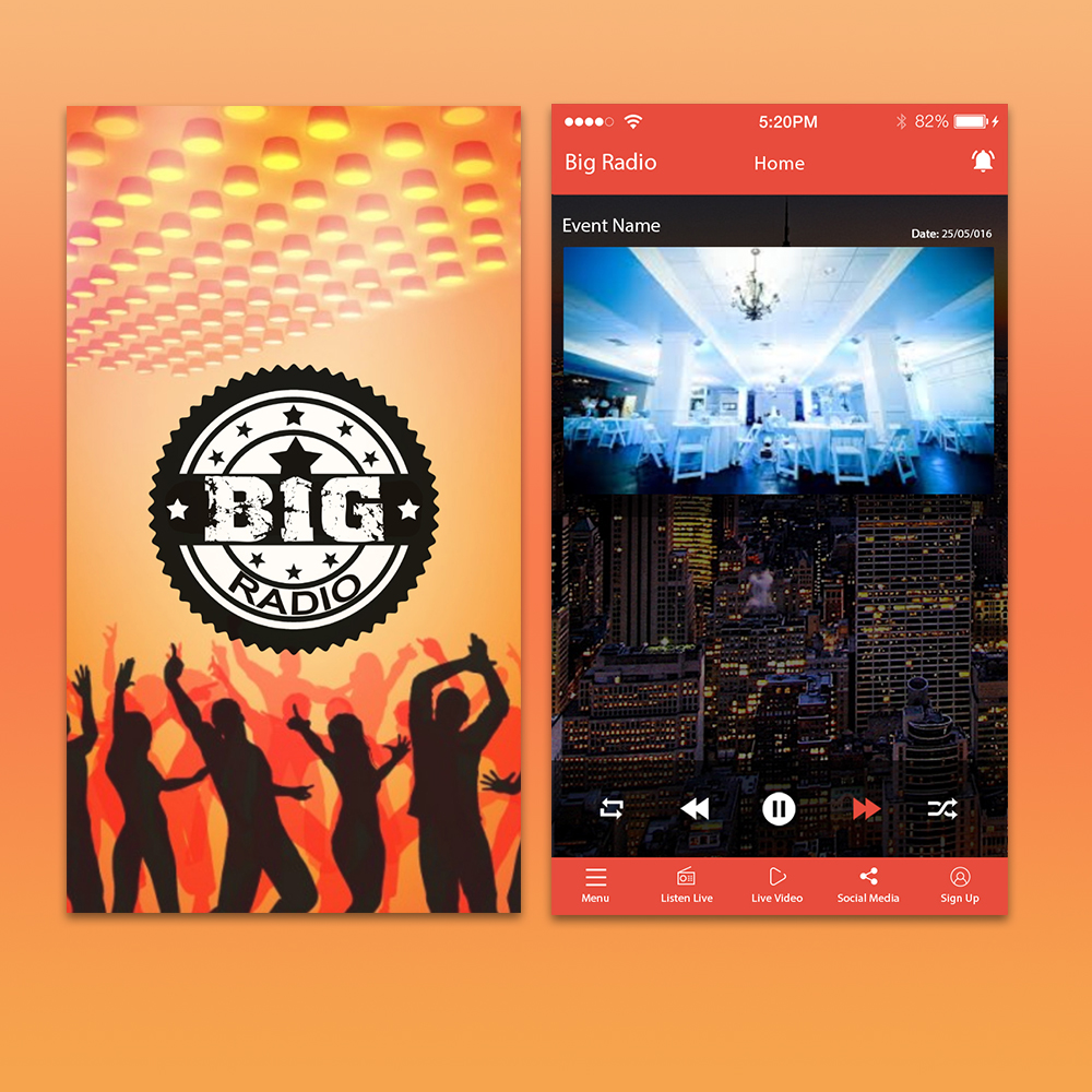 Big Radio Android Zoptal App Designs Big Radio Zoptal Big Radio Live