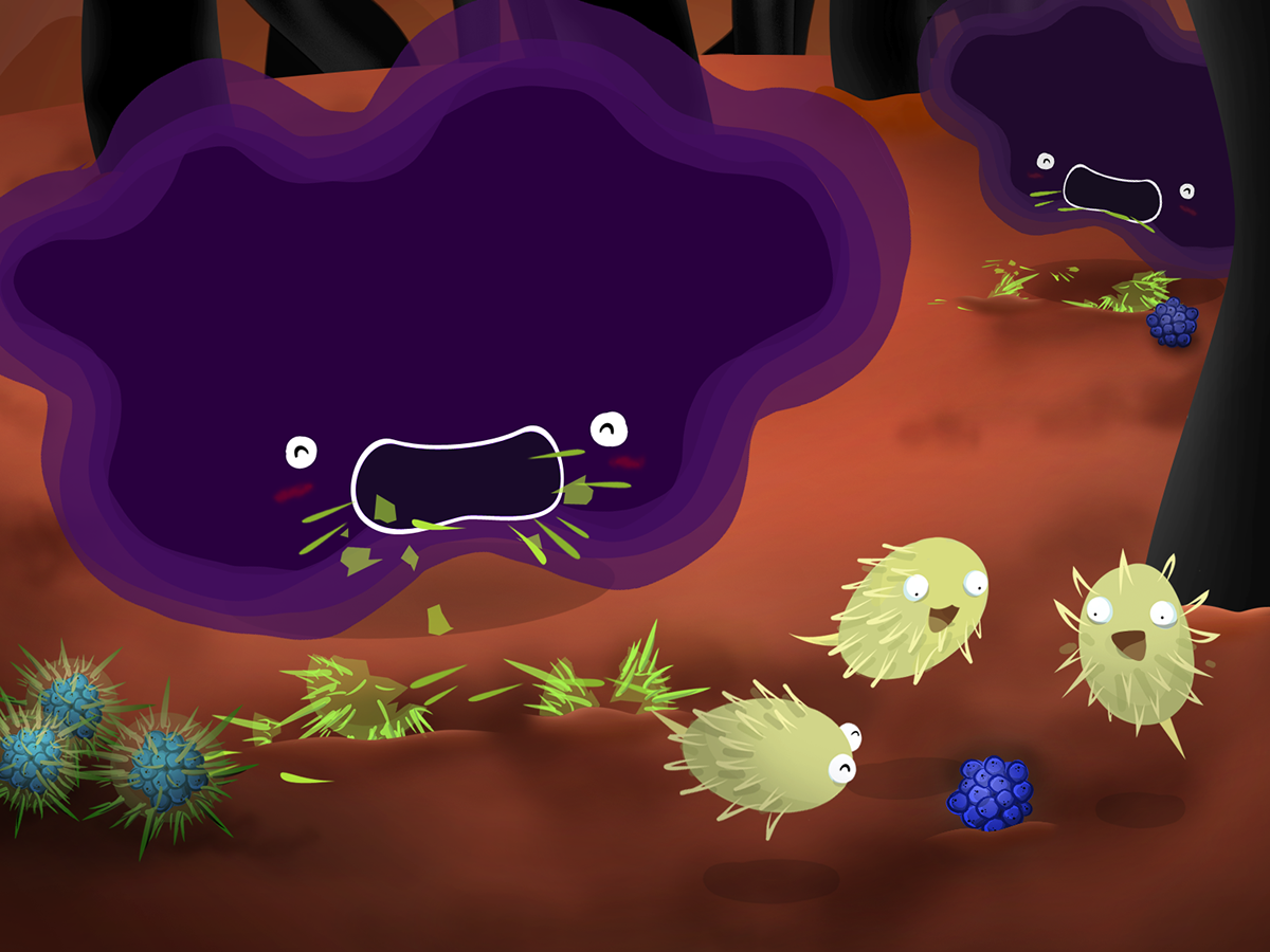 Mudwatt cartoon microbes fuel cell Education story
