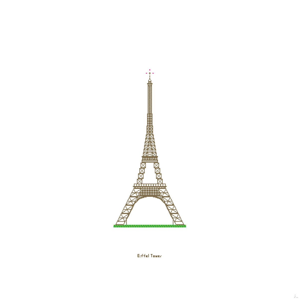 pixel pixelart 8bit building eiffel tower tower france Paris