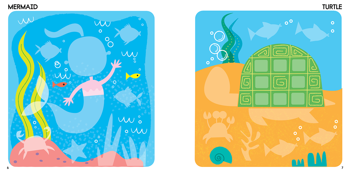 book children's book children book octopus nautical fish Ocean activity book stickers sticker