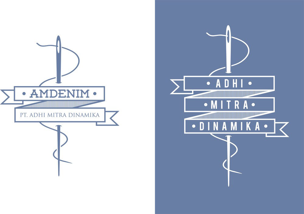 logo design branding  amdenim Denim