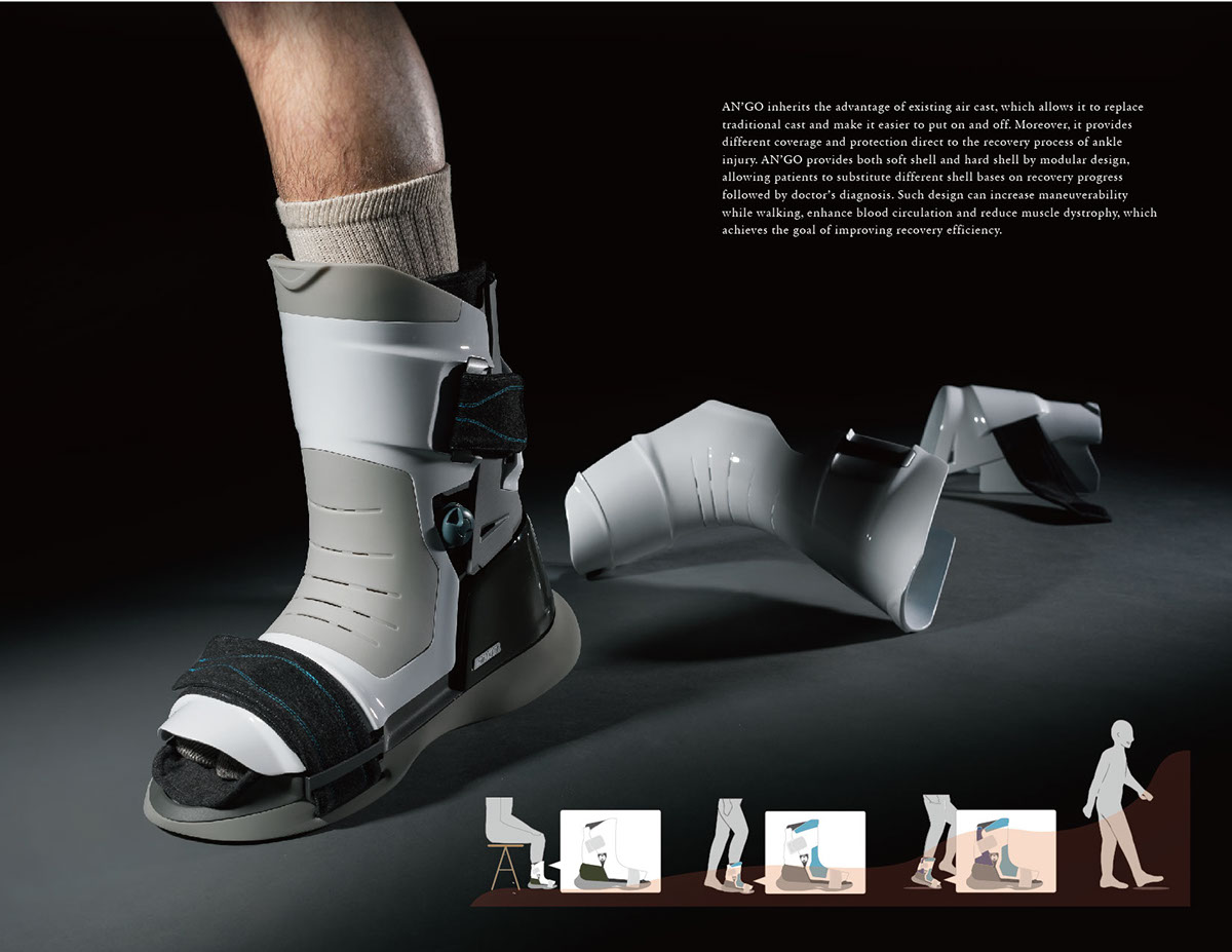 footwear Ankle Injury boots industrial design  modular walk basketball sport product