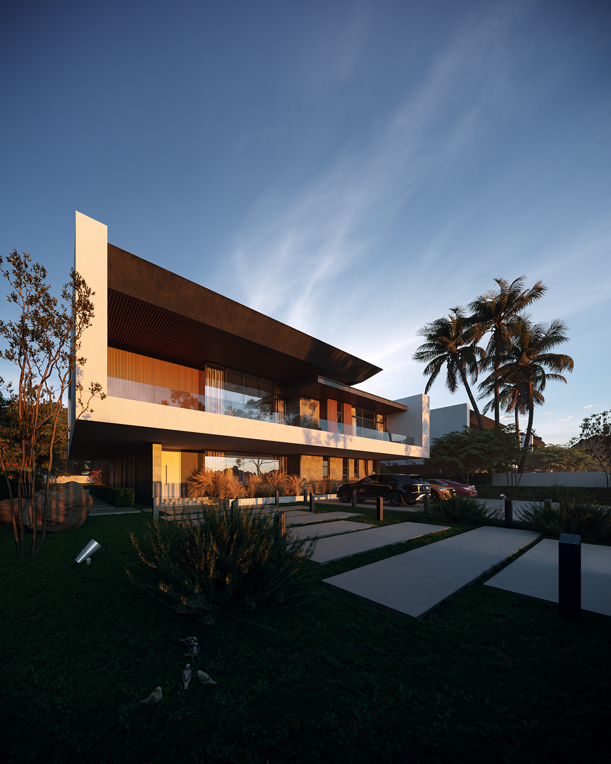 architecture Render CGI corona vray exterior archviz 3D Rendering 3ds max house