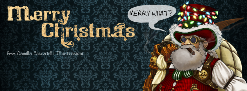 santa SantaClaus STEAMPUNK Character Mechanic Steam punk cool merry Christmas BIGDADDY big dad