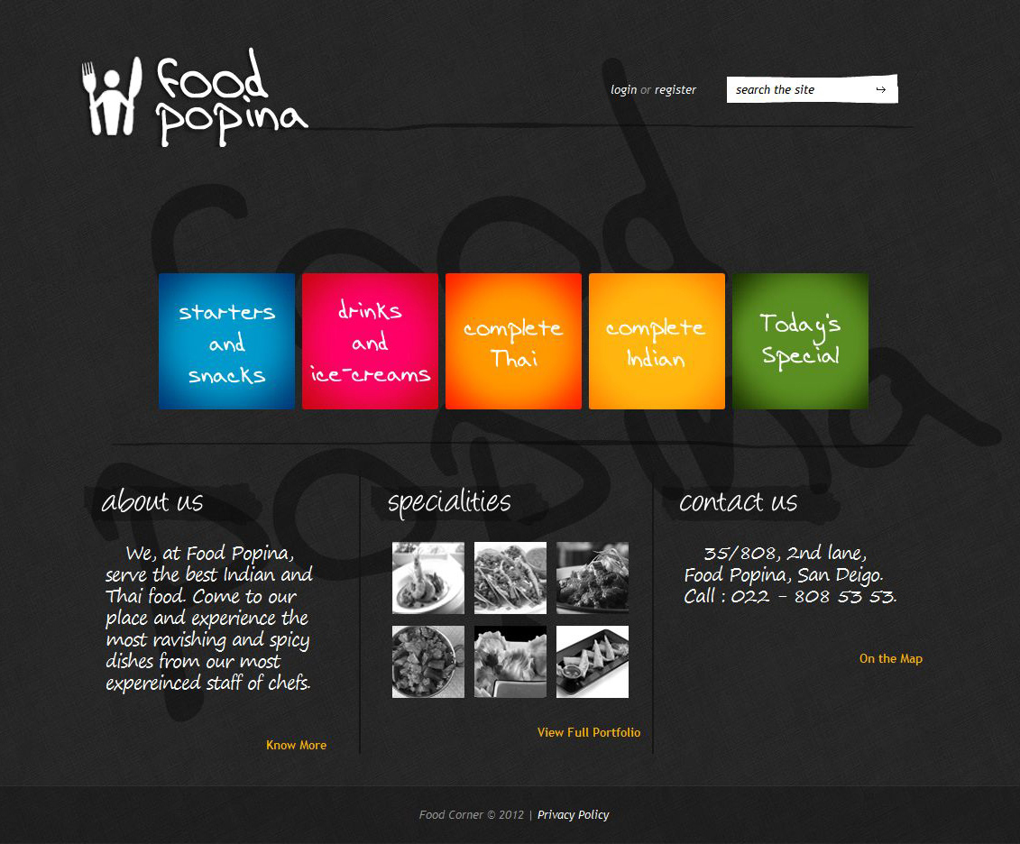 Website templates restaurant vidyanand educare institute premium templates