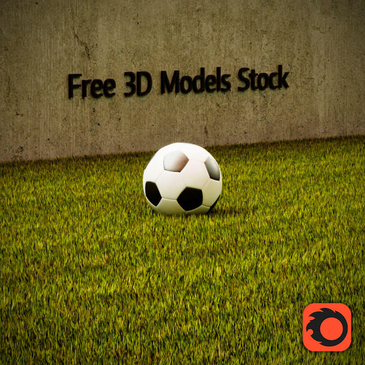 3D visualization 3D model soccer ball .3ds .max .fbx .obj vfx