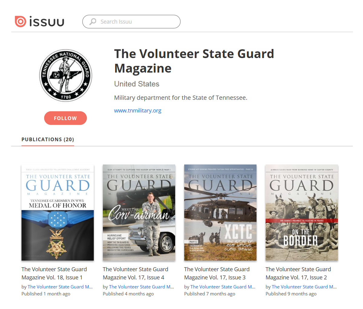magazine volunteer state guard Military magazines book cover covers iPad