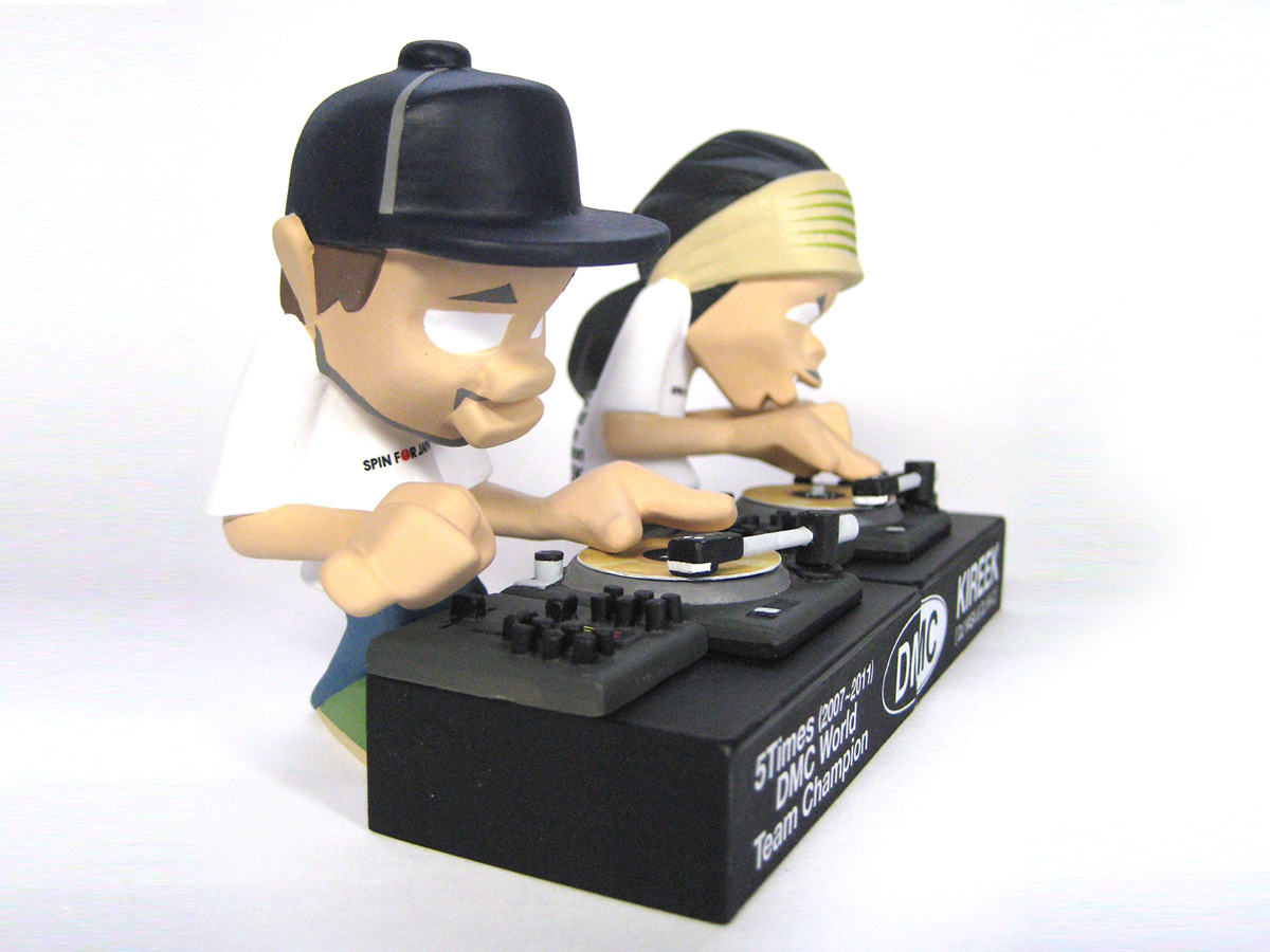 kireek turntable turntablism figure toy artist DMC dj yasa Hi-C