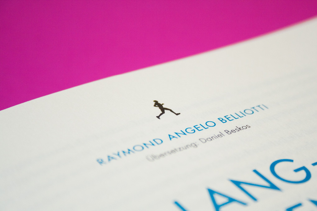 book design book cover running simple pink mairisch
