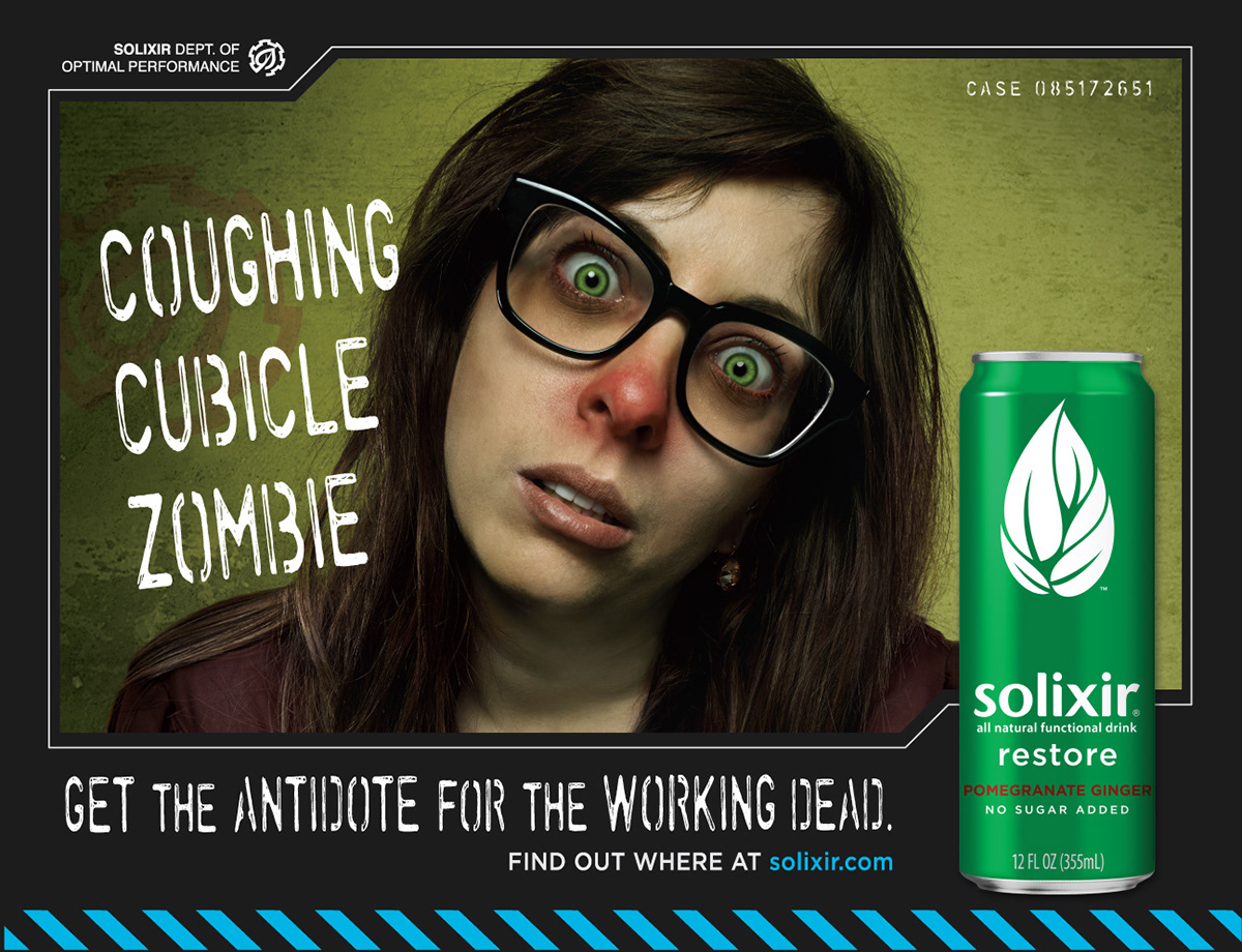 solixir digital imagery ad energy drink zombie walking dead apocalypse chicago