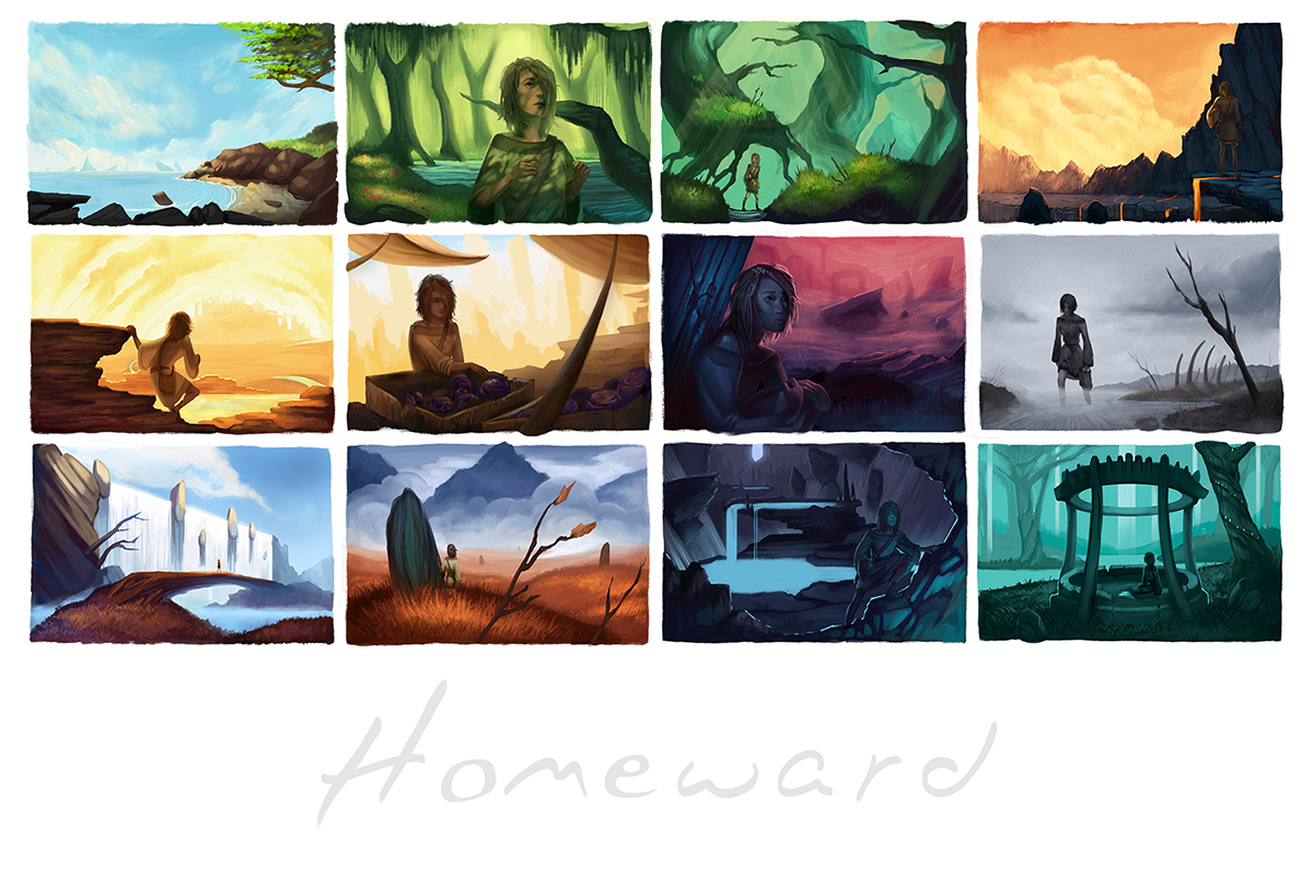 environment Landscape Character weather season grid Transition journey story storybook