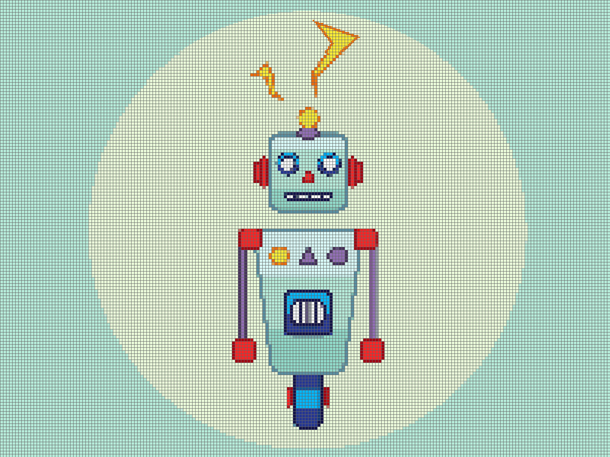 Пиксельные роботы. Робот пиксель арт. Робот из пикселей. 8 Бит робот.