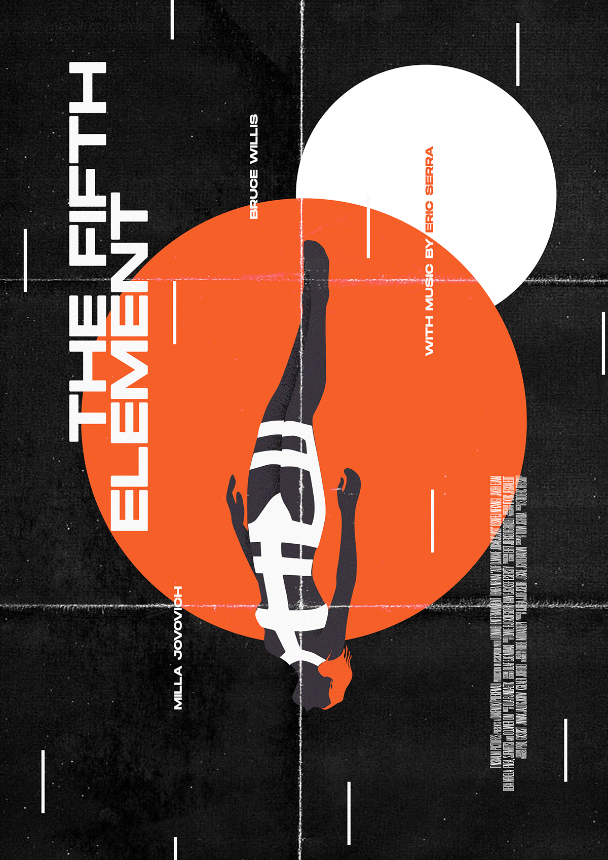 Eric serra graphic design  Jean Reno leon the professional luc besson Poster Design the big blue the fifth element