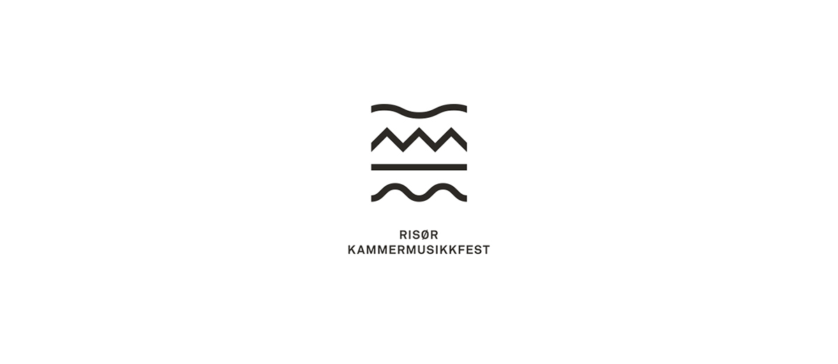 risør kammermusikk editorial magazine logo identity cutout poster businesscard