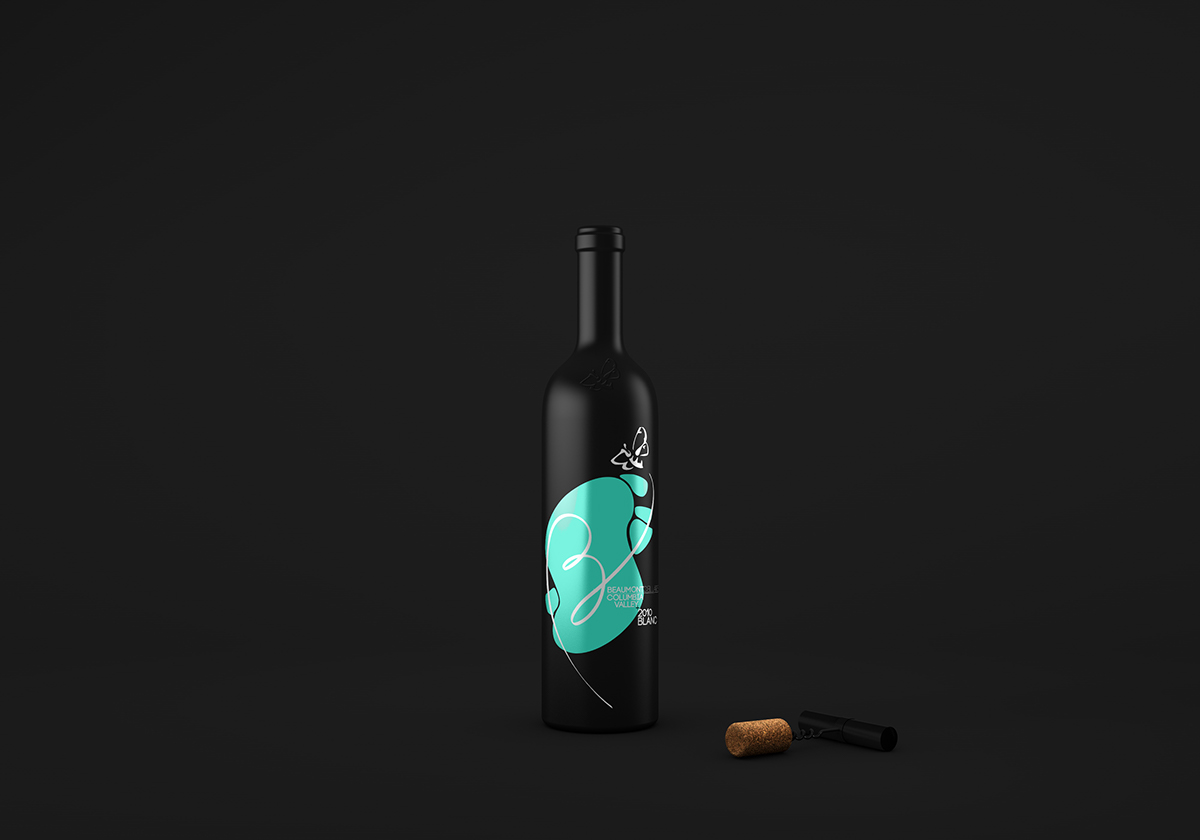 wine Label adobe Bubbly Fun energetic Playful design digital media
