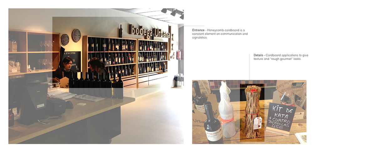 cardboard interiorism interiordesign wine restaurant Tavern bilbao texture