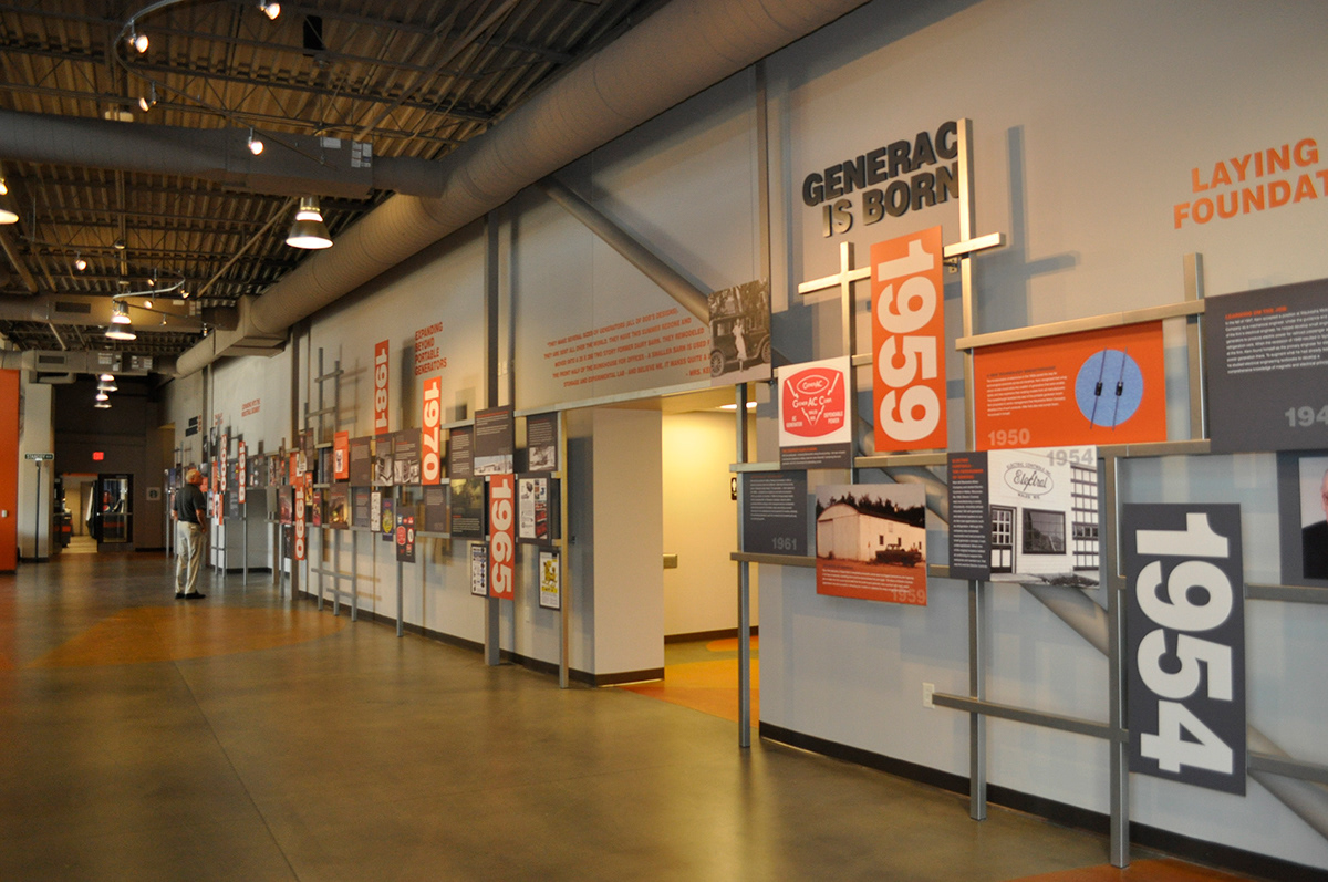 environments exhibits graphic production history wall
