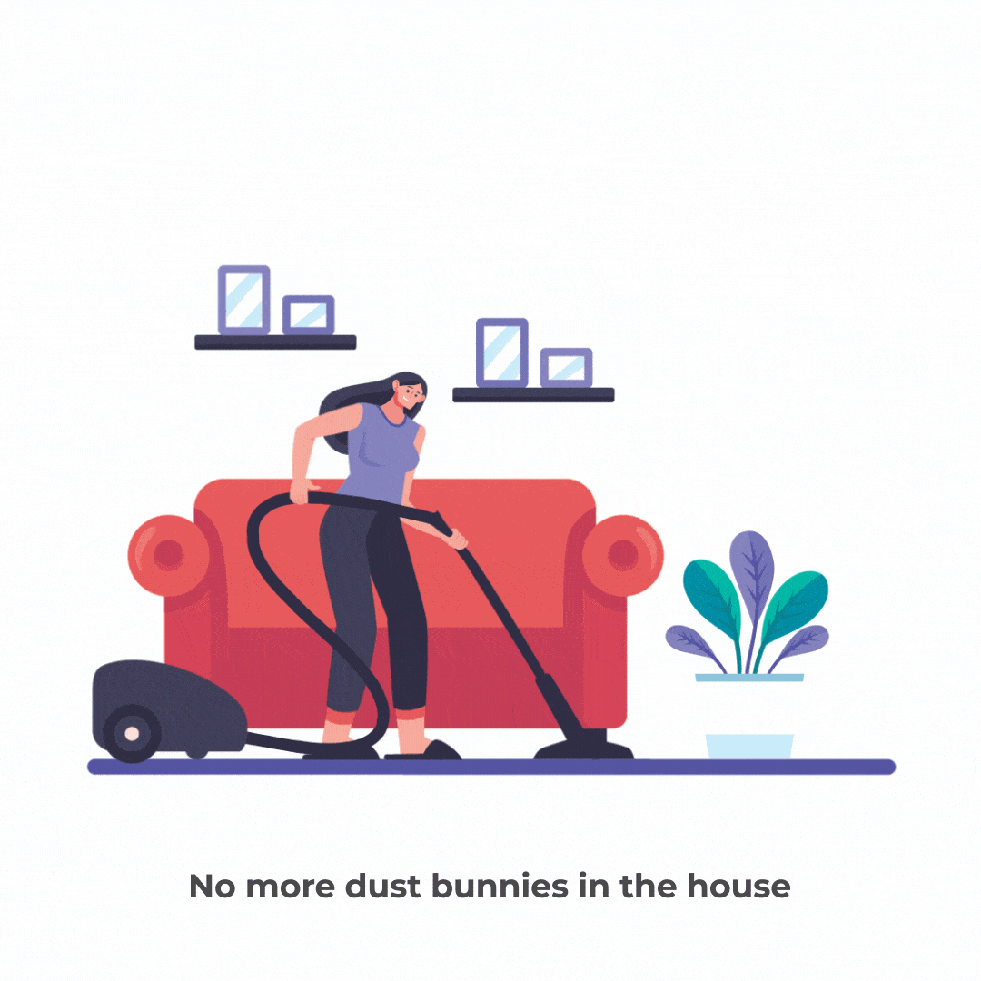 Roomcleaning animation  ILLUSTRATION  vectorart motion gif loops 2D gifanimation motiongraphics