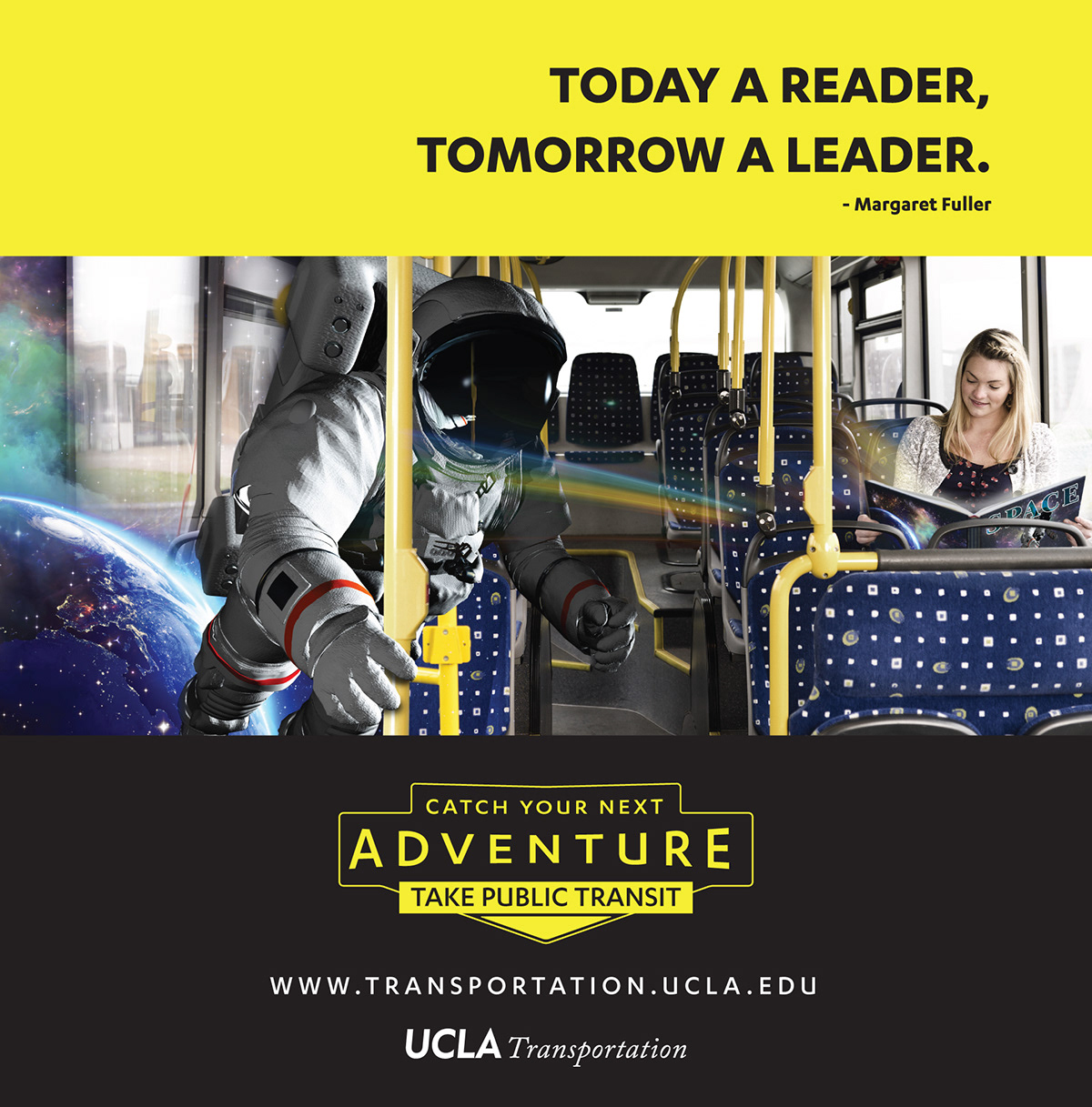Adobe Portfolio Transit adventure Public Transit ucla bus Reading astronaut Space  transportation alternative
