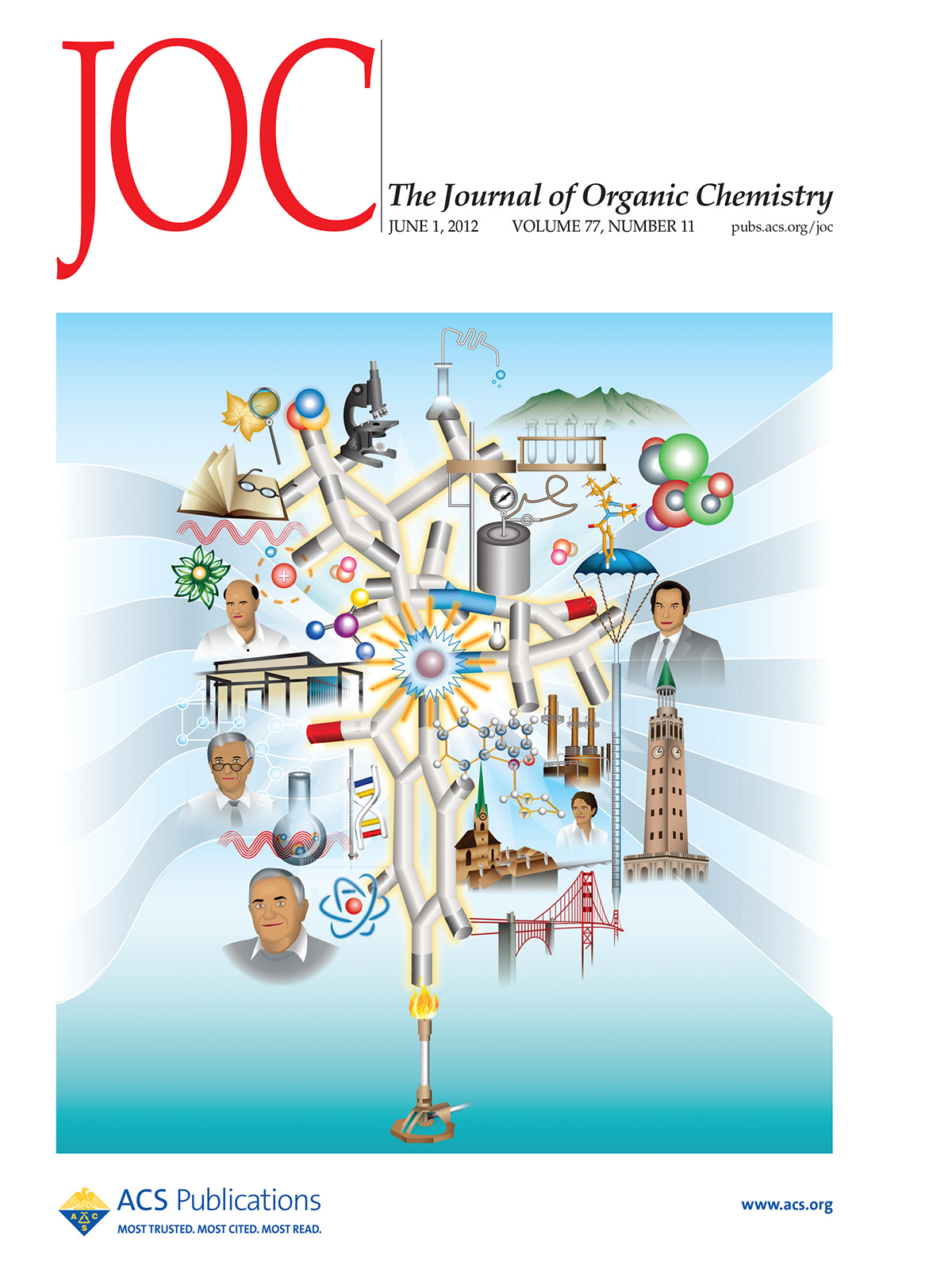 chesmistry  journal organic ilustration  vector san francisco Zurich  Golden Gate molecule scientific atom formula monterrey