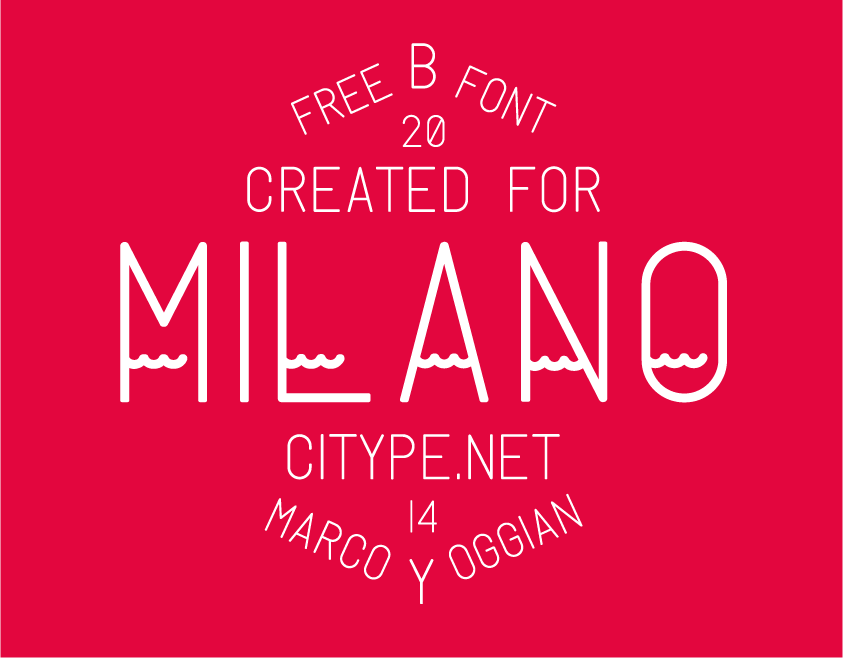 milano typeface fonts free display logo brochure poster business card helvetica typography