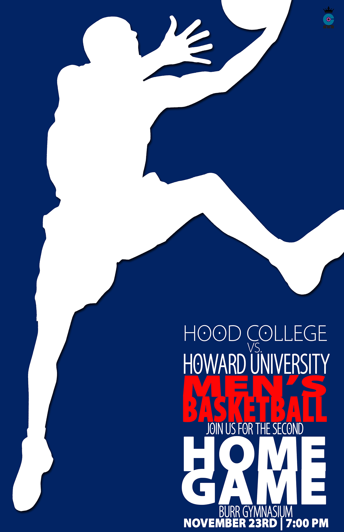 design basketball flyers game red blue howard University Tournament carahna magwood olibia dotcomart dotcomdesign