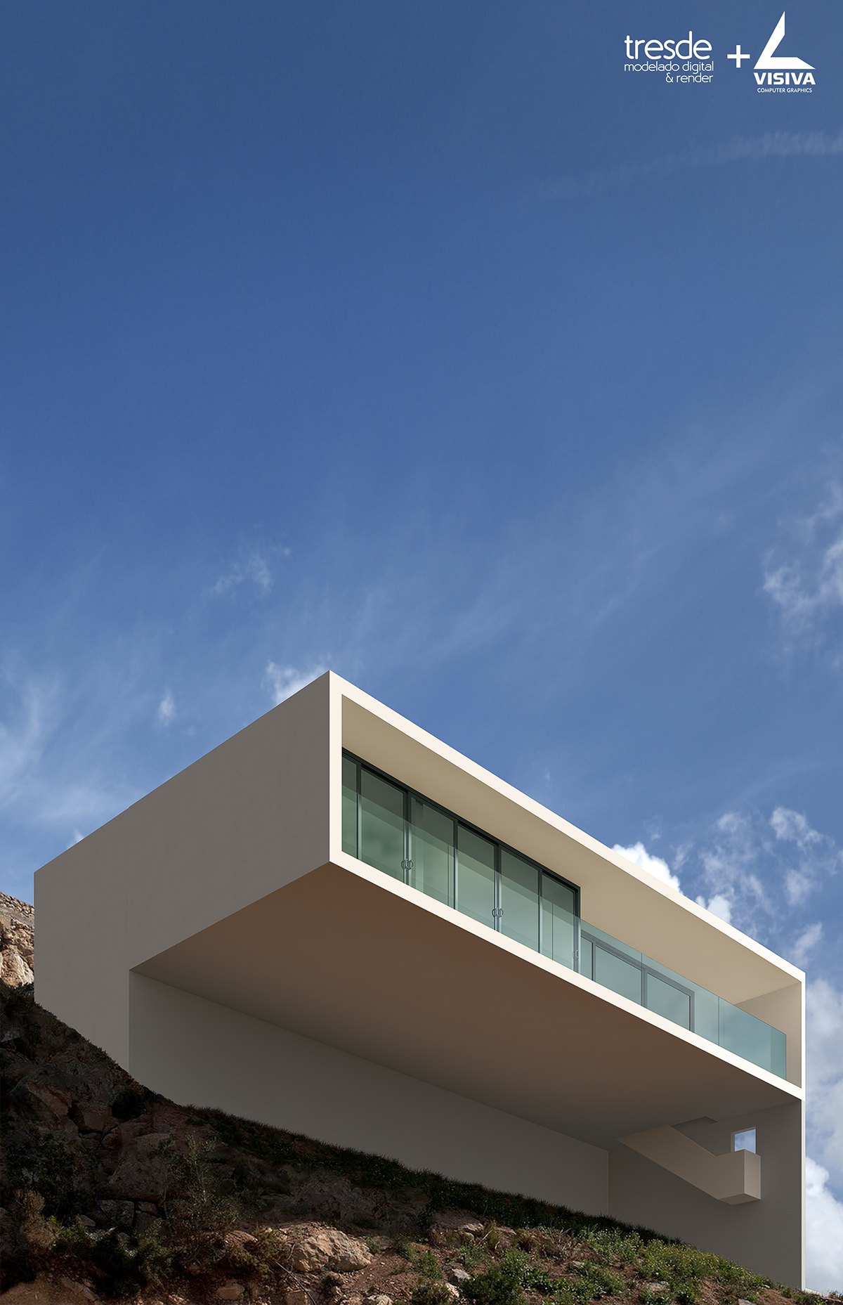 3dmax photoshop vray exterior arquitecture modern architecture modelado