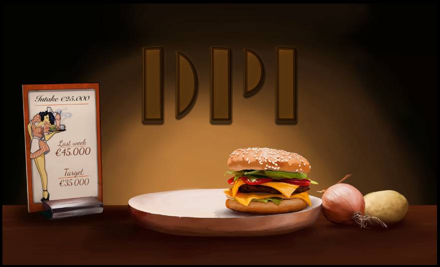 hamburger digital photoshop chart