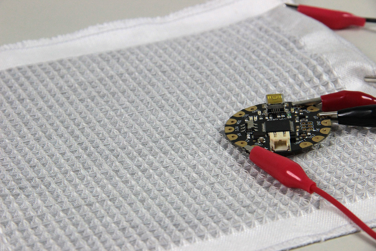 Adobe Portfolio textile design  Arduino processing coding pressure sensor textile sensor Smart Textiles