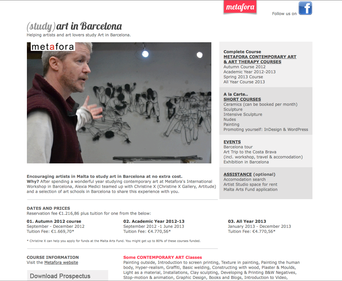 art barcelona malta arts fund contemporary art Website