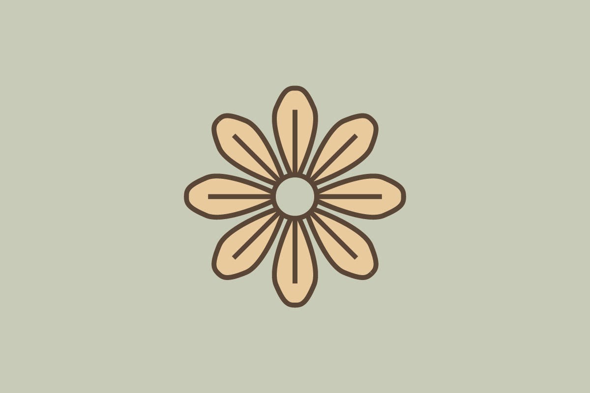 adobe illustrator daisy floral flower logo Logo Design logos Logotype Marguerite vector