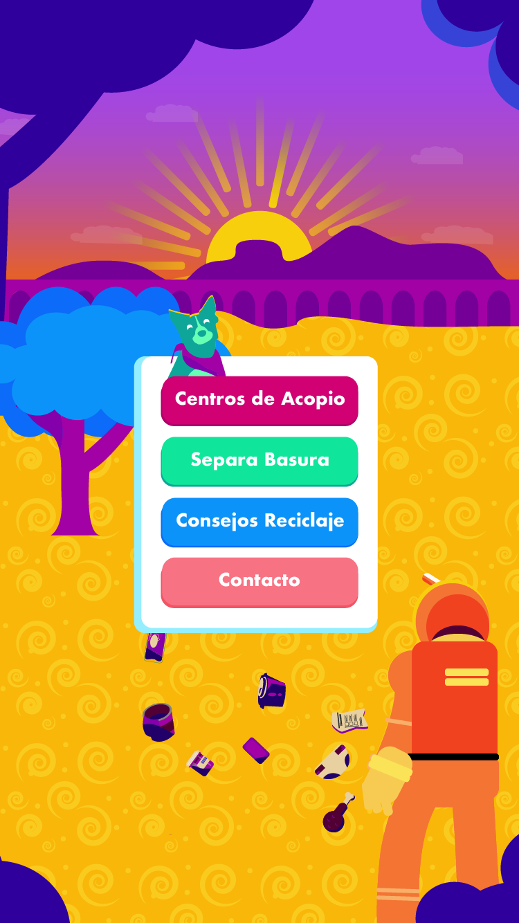 ux recycle mexico app Startup video animation 