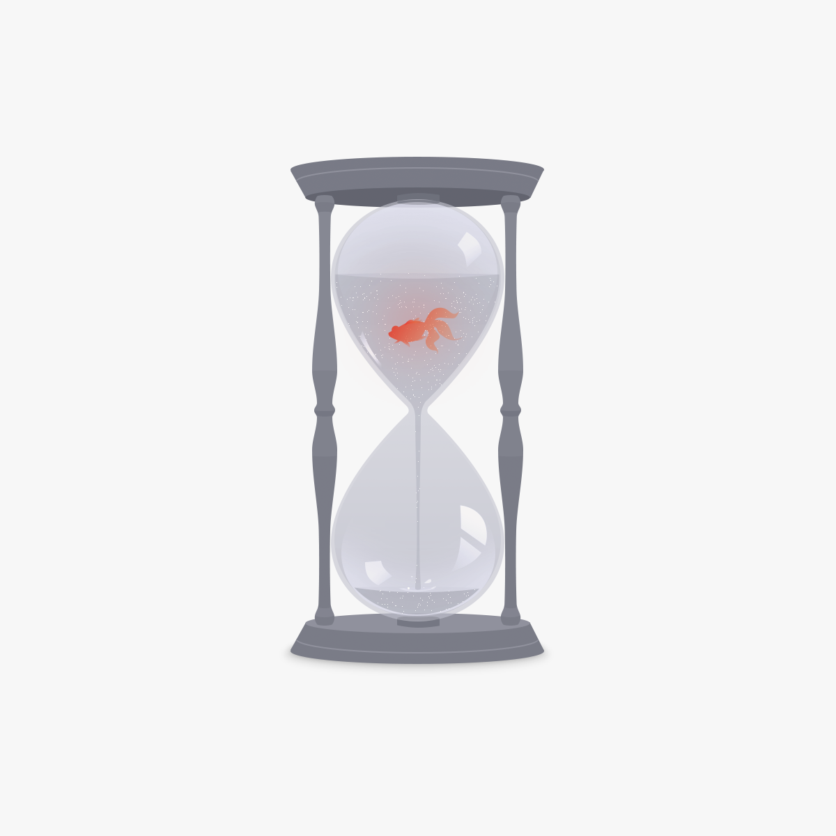 goldfish television Telephone Booth street lamp washer pendule hourglass