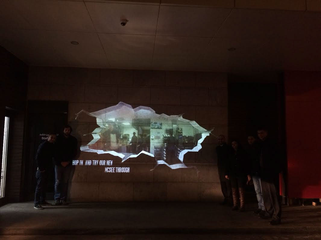 3d Mapping projection live projection McDonalds