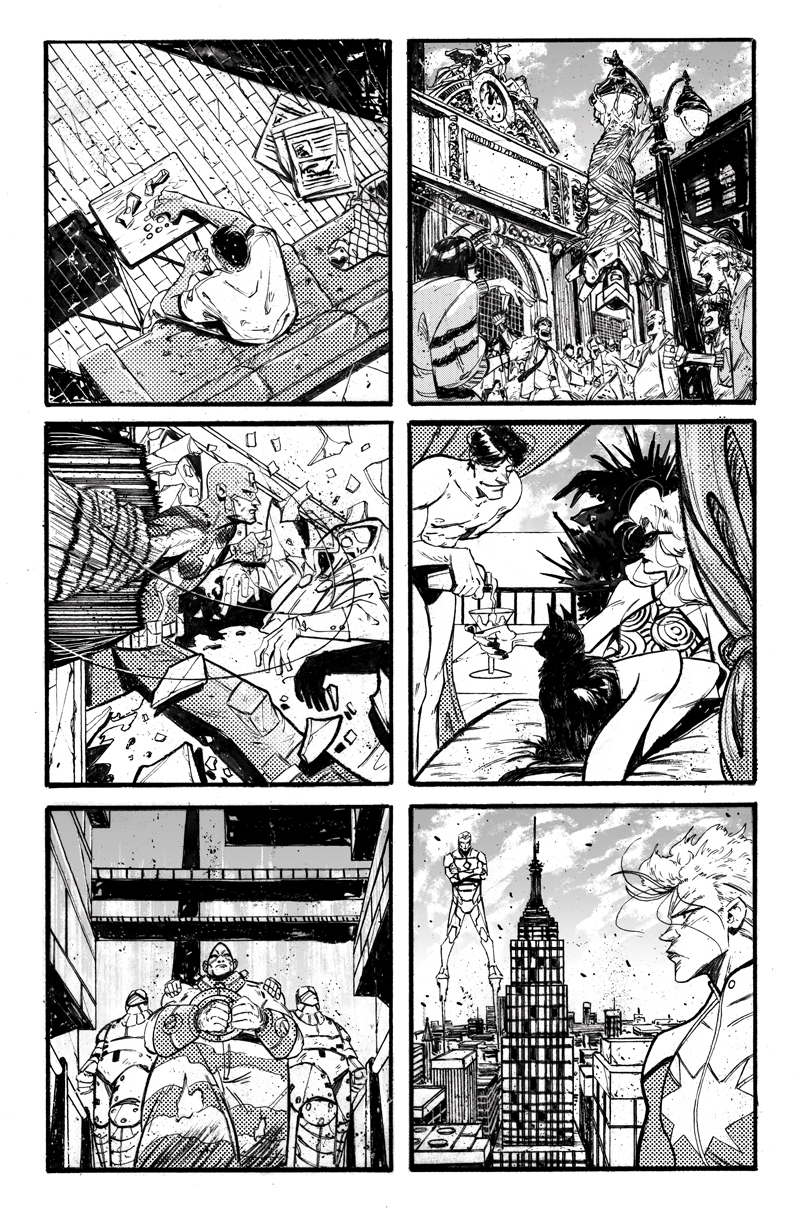 comics marvel comics art ink kingpin captain america iron man