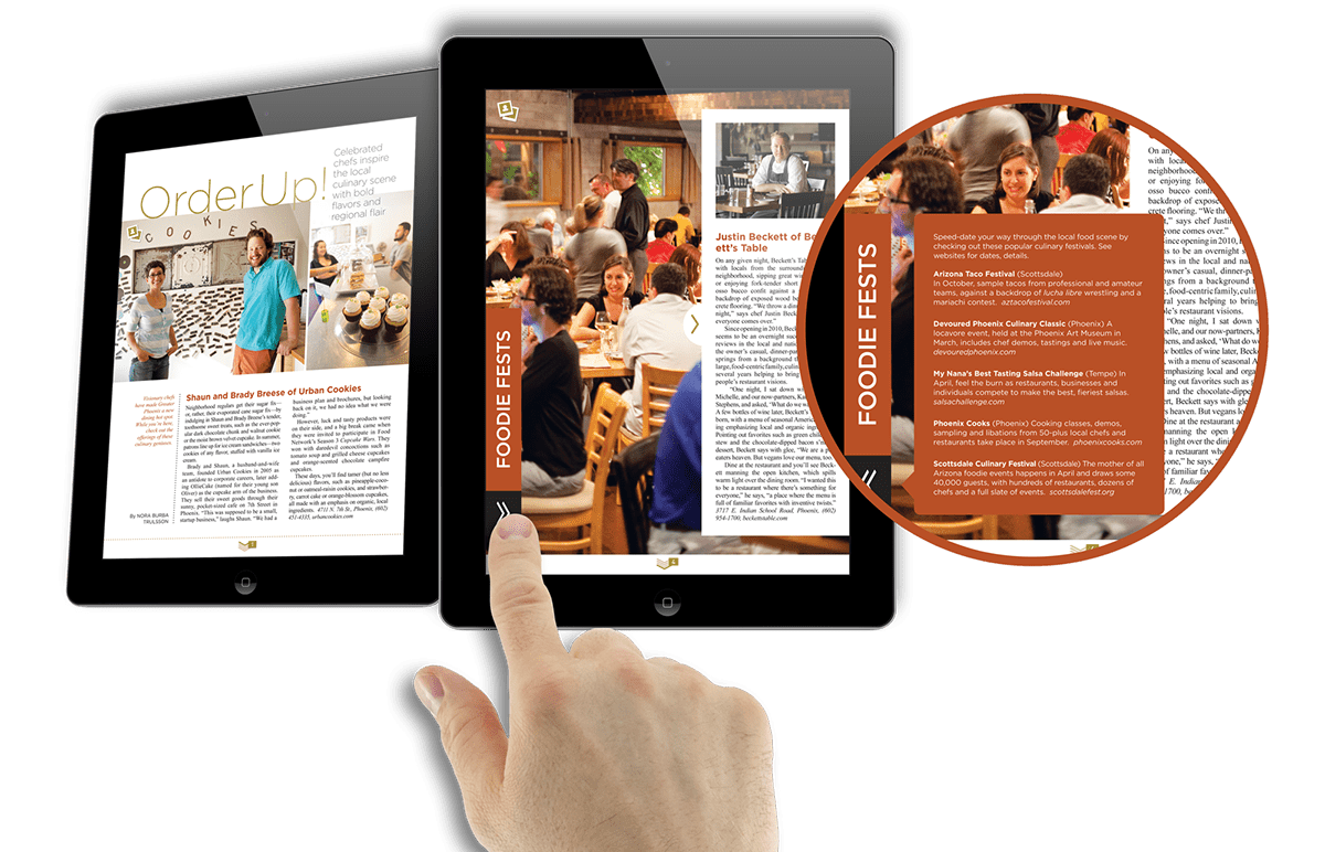 iPad app design magazine