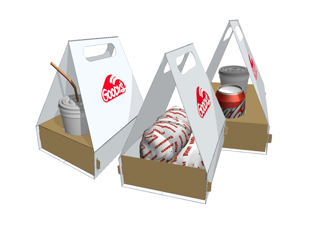 Goodies  fold away Fast food cardboard franchise